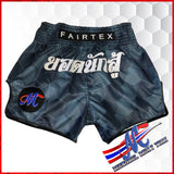 Fairtex -Mongkol Thai shorts Black Yod Nak Sue