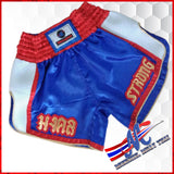 Mongkol thai shorts strong blue white red xs, s, m, l ,xl