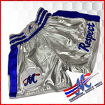 Mongkol thai shorts respect silver blue m, l
