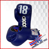 Mongkol Boxing Gloves Blue, Lace Up #18 SERIES 10 Oz