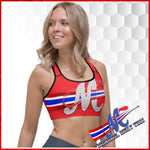 Mongkol Muay Thai Sports bra red with logo