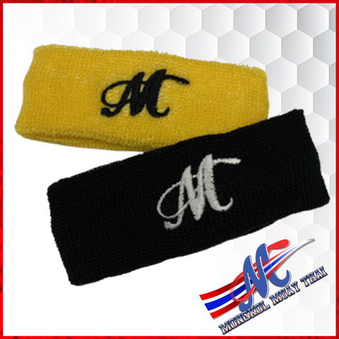 headband black yellow sport headband