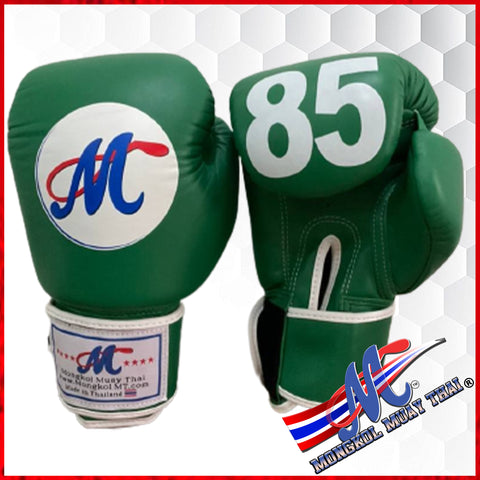 Green #85 gloves All Leather, 10oz
