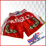 MONGKOL SHORTS MEL Red Traditional Muay Thai shorts