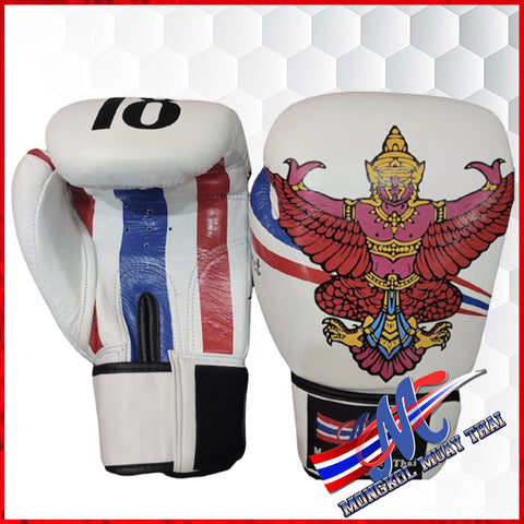 Boxing gloves Emblems Thai Flag Respect 16OZ Emblem of Thailand Garuda