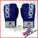 blue #18 Pro fight 10 OZ lace up gloves