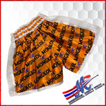 Orange Big Foot Muay Thai shorts