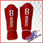 Red #8 Shin Guards