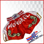 MONGKOL SHORTS MEL Red Traditional Muay Thai shorts